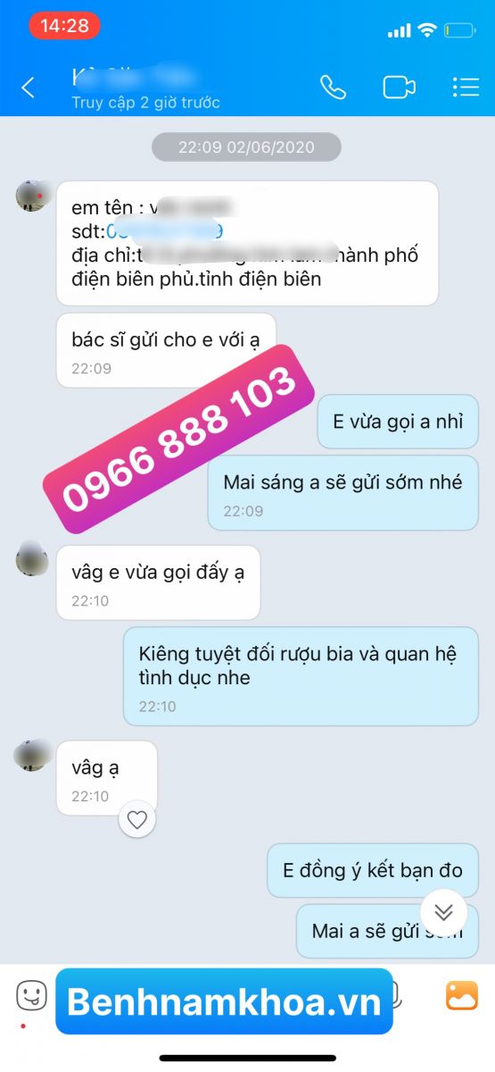 phản hồi kết quả chữa bệnh lậu ở Sơn la 1